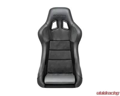 Sparco Seat QRT Performance Black Leather/Alcantara Black (Must Use Side Mount 600QRT) - 008012RPNR