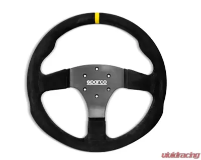 Sparco Steering Wheel R330B Suede with Button - 015R330PSO