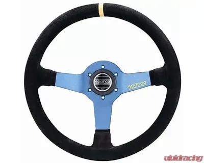 Sparco Streering Wheel Monza L550 Suede Black | Blue - 015TMZS1