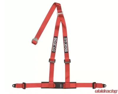 Sparco Red 2 Inch 3 Point Bolt-In Belt - 04608BV1RS