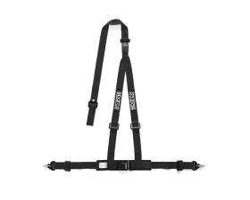 Sparco Black 2 Inch 3 Point Double Release Belt
