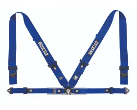 Sparco Blue 4 Point 3 Inch| 2 Inch Competition Harness Belt