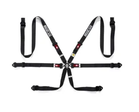 Sparco Black 6 Point 2 Inch Harness Belt PD