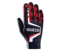 Sparco Hypergrip+ Gloves - 10-Medium Black/Red
