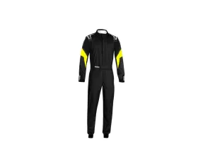 Sparco Competition Racing Suit Standard Cuff 150 Black/Yellow