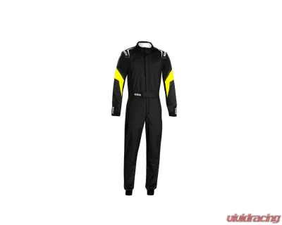 Sparco Competition Racing Suit Standard Cuff 150 Black/Yellow - 001144KU130NRGF