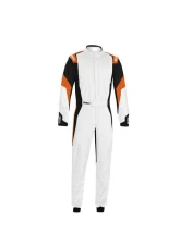 Sparco Competition Racing Suit Standard Cuff 50 White/Orange                                     - 00114450BNAF - Image 2