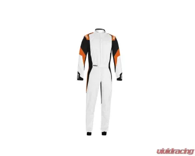 Sparco Competition Racing Suit Standard Cuff 50 White/Orange - 00114450BNAF
