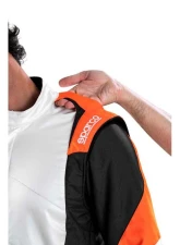 Sparco Competition Racing Suit Standard Cuff 50 White/Orange                                     - 00114450BNAF - Image 2