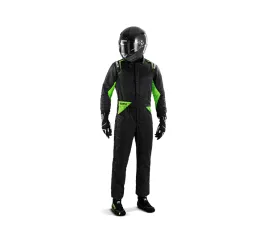Sparco Sprint Racing Suit Boot Cuff Black/Green