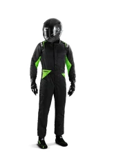 Sparco Sprint Racing Suit Standard Cuff Black/Green                                     - 00109354NRVF - Image 4
