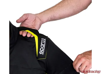 Sparco Sprint Racing Suit Standard Cuff Black/Green - 00109354NRVF