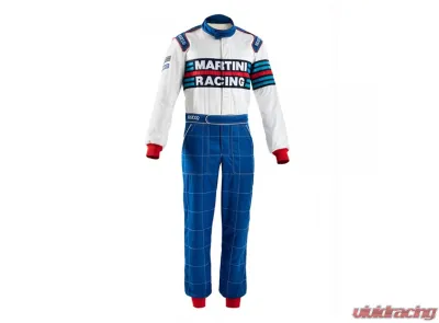 Sparco Martini Competition Racing Suit Blue - 001144MR52AZ