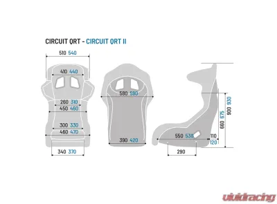 Sparco Circuit QRT Gaming Seat - 008010GNR