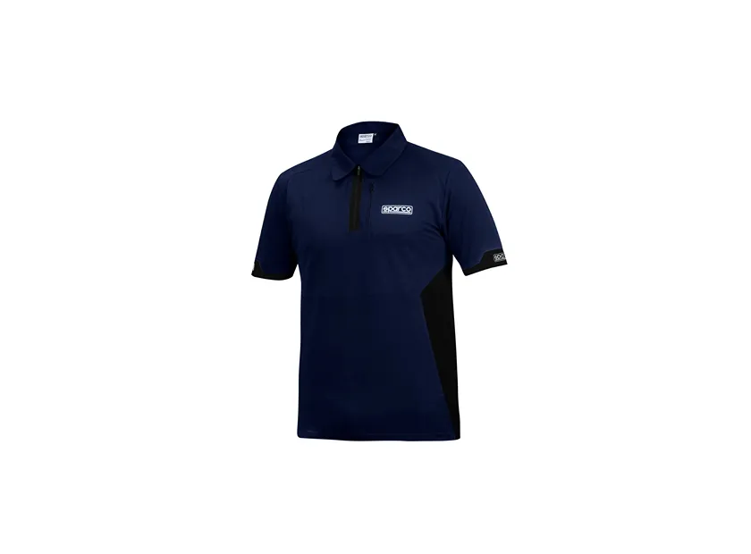 Sparco Polo Zip T-Shirt - 01367BMNR3L