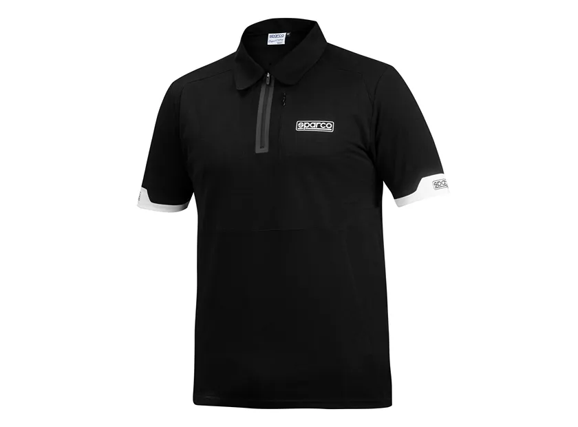 Sparco Polo Zip T-Shirt - 01367NR1S