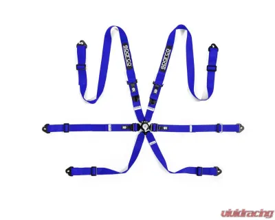 Spaco Competition Belt H2-PD 6 Point 2" Blue Harness - BRN0002B0B0100N