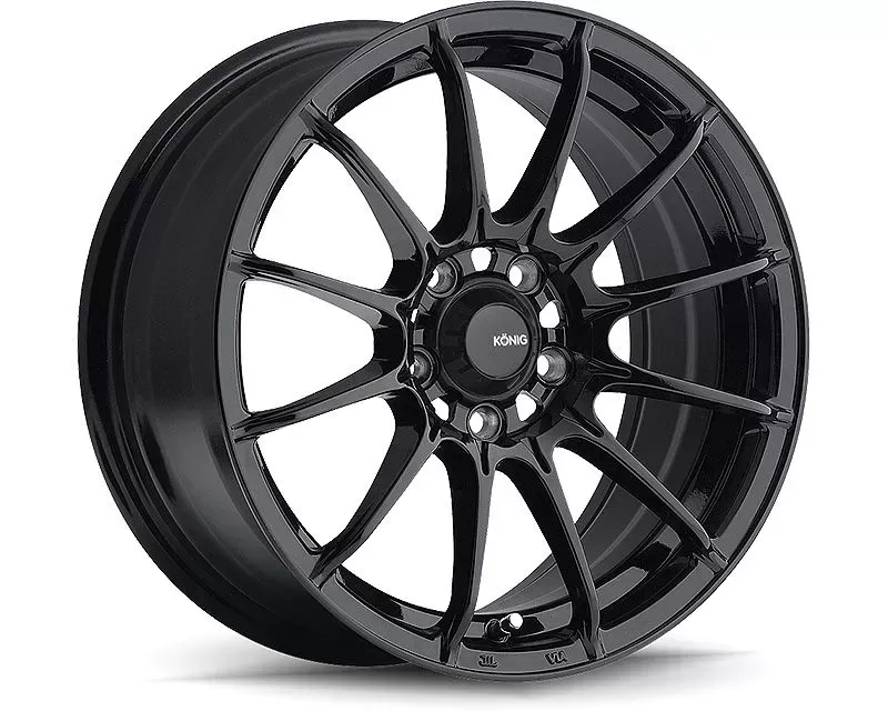 Konig Dial Wheel 15x8 4X100 Et25 Gloss Black - DI58100305