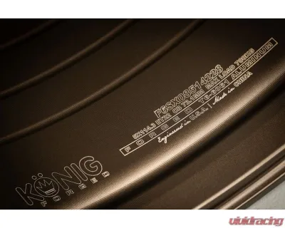 Konig Wheels Forged F6SX 17x8 5x114.3 ET40 Race Bronze - F6SX87514408