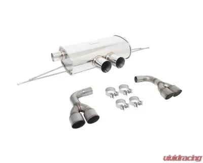 Megan Racing AxleBack Exhaust Raw Metal Tips BMW X5M F85 | X6M F16 2014-2015+ - MR-ABE-BX5M15-RM
