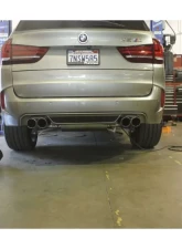 Megan Racing AxleBack Exhaust Raw Metal Tips BMW X5M F85 | X6M F16 2014-2015+                                     - MR-ABE-BX5M15-RM - Image 2