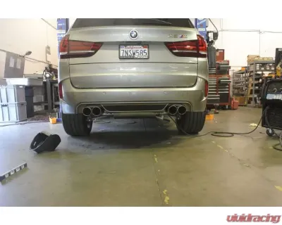 Megan Racing AxleBack Exhaust Raw Metal Tips BMW X5M F85 | X6M F16 2014-2015+ - MR-ABE-BX5M15-RM