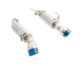 Megan Racing Dual Canister Axleback Exhaust Blue Tips RWD Infiniti G37 Coupe 3.7 VQ | Infiniti Q60 Coupe 2008-2015