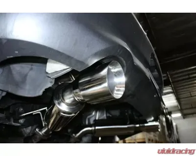 Megan Racing Dual Canister Axleback Exhaust Blue Tips RWD Infiniti G37 Coupe 3.7 VQ | Infiniti Q60 Coupe 2008-2015 - MR-ABE-IG08-BT