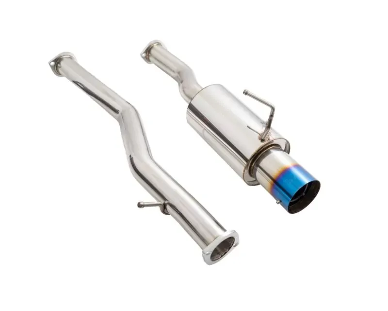 Megan Racing Single Exit Exhaust Blue Tip Nissan 370z | Infiniti G35 Coupe Only RWD 2009-2021 - MR-CBS-N7Z-DS-BT