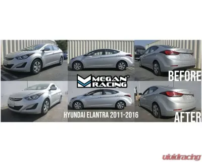 Megan Racing Lowering Springs for Hyundai Elantra 2011-2016 - SAE 9254 Steel, -30mm Front, -39mm Rear - MR-LS-HYE11