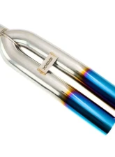 Megan Racing Muffler Delete Tips Dual 3" Angled Design Burnt Blue Tips Universal                                     - MR-UT-D3-BT-V2 - Image 2