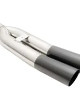 Megan Racing Muffler Delete Dual 3" Black Chrome Angled Tips Universal                                     - MR-UT-D3BC-V2 - Image 3