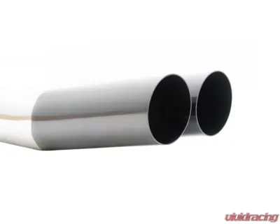 Megan Racing Muffler Delete Dual 3" Black Chrome Angled Tips Universal - MR-UT-D3BC-V2