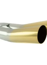 Megan Racing Muffler Delete Tips Dual 3" Angled Design Universal Gold                                     - MR-UT-D3GD-V2 - Image 2