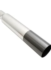 Megan Racing Universal Muffler Delete Single 3" to 4" Black Chrome Straight Tip                                     - MR-UT-S4-BC - Image 3