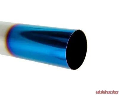 Megan Racing Universal Muffler Delete Single 4" Burnt Blue Tip - MR-UT-S4-BT