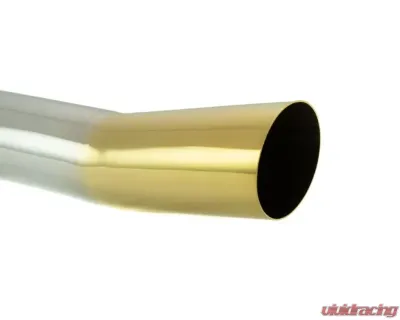 Megan Racing Universal Muffler Delete Single 4" Angled Tip Gold - MR-UT-S4GD-V2