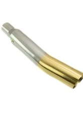 Megan Racing Universal Muffler Delete Single 4" Angled Tip Gold                                     - MR-UT-S4GD-V2 - Image 2