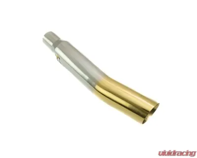 Megan Racing Universal Muffler Delete Single 4" Angled Tip Gold - MR-UT-S4GD-V2