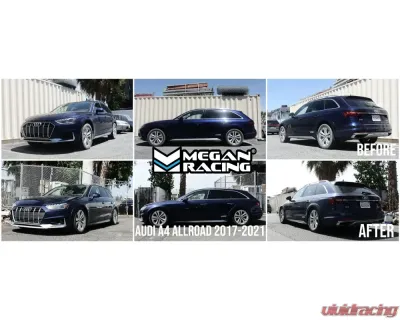 Megan Racing Euro Series Coilover Kit Active Suspension w/ 53mm Front Strut Audi A4 | A5 2017+ - MR-CDK-AA517AS-53-EU