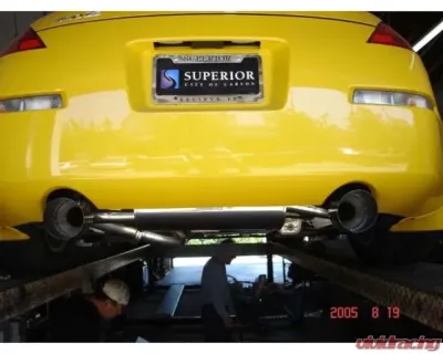 Megan Racing OE-RS Series Catback Exhaust System Blue Titanium Tips Nissan 350Z - MR-CBS-350Z-BT