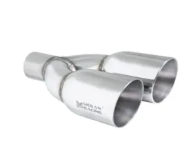 Megan Racing Universal Twin Stainless Steel Chrome 3.5-Inch Tips Driver Side