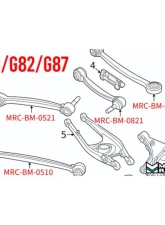 Megan Racing Rear Upper Camber Arm BMW M2 | M3 | M4 2020+                                     - MRS-BM-0821 - Image 3