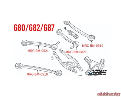Megan Racing Rear Upper Camber Arm BMW M2 | M3 | M4 2020+ - MRS-BM-0821