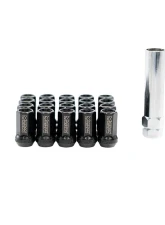 Megan Racing 7-Sided Heptagon Open-Ended Black Lug Nuts M12x1.25                                     - MRS-LN-7M12125-O-B - Image 3