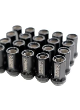 Megan Racing 7-Sided Heptagon Open-Ended Black Lug Nuts M12x1.25                                     - MRS-LN-7M12125-O-B - Image 2