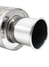 Megan Racing 2.5in Stainless Steel Universal Exhaust Muffler Roll Tip, 505mm Length                                     - LWT-MU-SP25 - Image 2