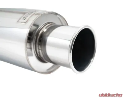 Megan Racing 2.5in Stainless Steel Universal Exhaust Muffler Roll Tip, 505mm Length - LWT-MU-SP25