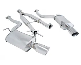 Megan Racing Rear Left OE-RS Catback Exhaust for Infiniti G37 2009-2013, T-304 Stainless Steel
