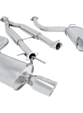 Megan Racing Rear Left OE-RS Catback Exhaust for Infiniti G37 2009-2013, T-304 Stainless Steel                                     - MR-CBS-IG094D-SRT-RL - Image 3